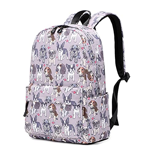 Wadirum Children Cute School Bookbag Lightweight Backpack for Kids Dog