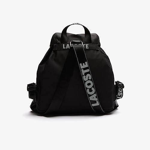 Lacoste Women's Nylon Backpack, Black, One Size