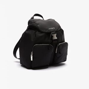 Lacoste Women's Nylon Backpack, Black, One Size