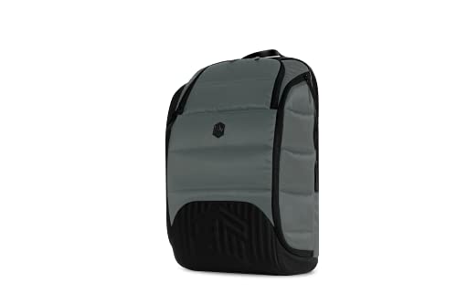 STM Dux 30L Premium Tech Backpack - Carry On Travel Laptop Backpack (Fits 17" Laptops) - Customizable Storage Shelves, Water Resistant & Luggage Passthrough - Grey (stm-111-333Q-03)