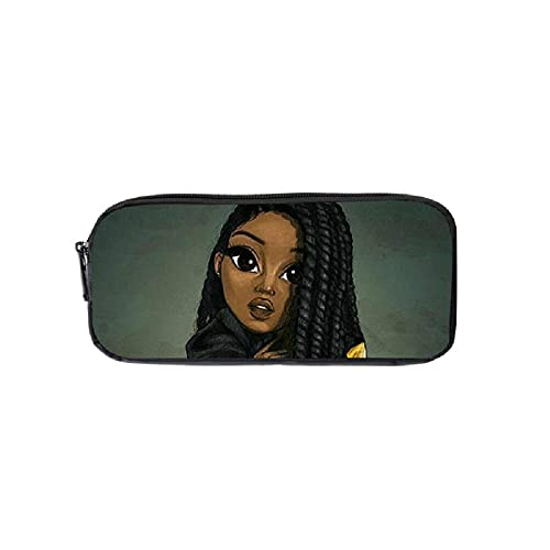 FDASLJ African Girl Backpack - 3 In 1 Book bag Daypack with Shoulder Bag Pencil Case