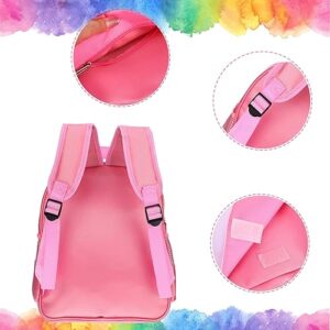 Frienda Custom Personalized Sublimation Backpack Preschool Kindergarten Kid Toddler School Backpacks for Girls Boys, 13.3 x 10.6 Inch (Pink)