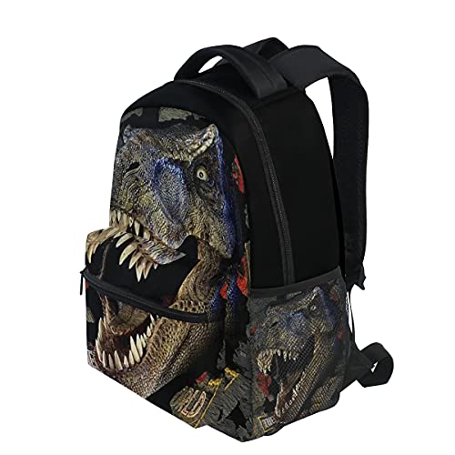 Kcldeci Dinosaur Backpack Kids Backpacks Dino Monster School Bookbag School Bag Book Bags Travel Daypack Shoulder Bag