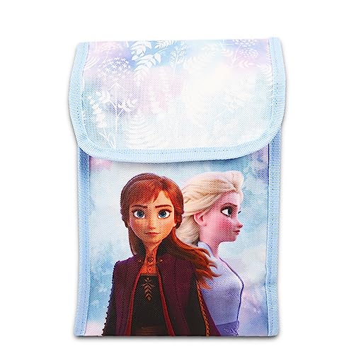 Disney Frozen Elsa Backpack Set For Girls ~ 5 Pc Bundle With 16" Elsa School Bag, Lunch Box, Frozen Stickers, And More | Frozen Princess School Supplies For Kids