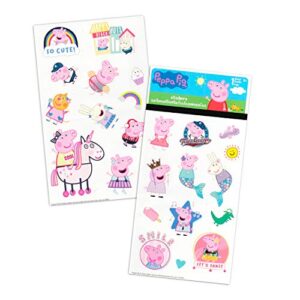 Peppa Pig Backpack Lunch Box Set For Kids, Toddlers ~ 3 Pc Bundle With Peppa Pig School Bag, Lunch Bag, And Stickers (Peppa Pig School Supplies)