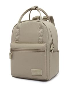 hotstyle 8811s+ fashion mini backpack, women' small backpacking purse, pastel khaki