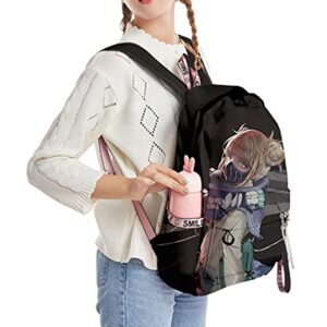 XIXISA 17" Anime My Hero Academia Backpack MHA Himiko Toga Laptop Backpacks (Himiko Toga)