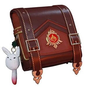 BoerMee Genshin Impact Cosplay Backpack Klee Bag Travel Bags Klee Cosplay Costume Props Plush Toy Pillow (Backpack)