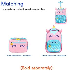 TWISE SIDE-KICK SCHOOL, TRAVEL ROLLING BACKPACK FOR KIDS AND TODDLERS (UNICORN)