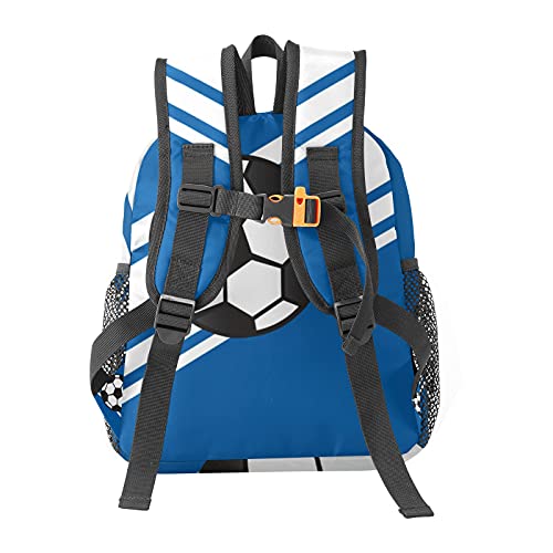 Eiis Soccer Ball Sports Royal Blue Personalized School Backpack for Kid-Boy /Girl Toddler Daypack Kindergarten Travel Bookbag