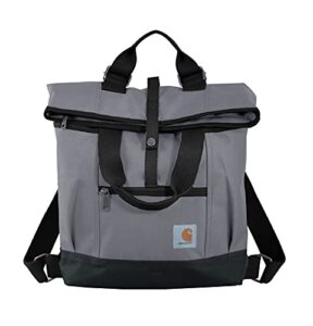 carhartt women's legacy hybrid convertible backpack tote bag, grey, one size