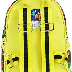 KBNL SpongeBob SquarePants 11" Faux Leather Mini Backpack Yellow