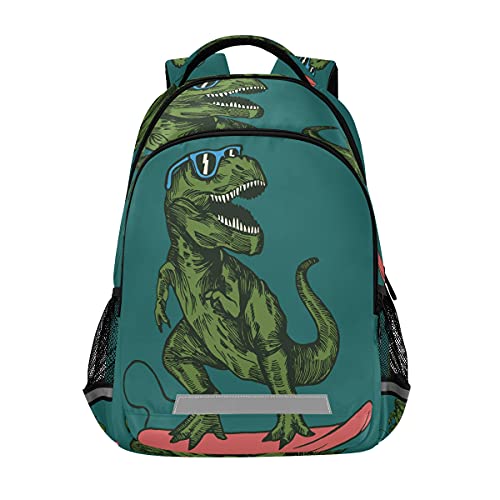 Backpack Bookbag School Bag Skateboard Dinosaur Travel Bag for Girls Boys Teen