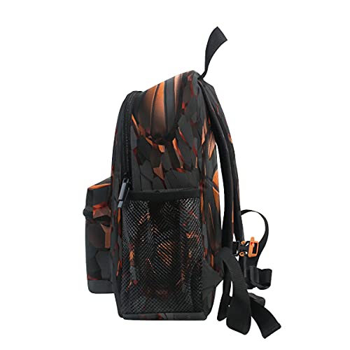 AUUXVA Art Painting Sport Basketball Crash Kids Backpack Boys Girls Toddler Bookbag for Elementary School Kindergarten Preschool Children Travel With Chest Strap