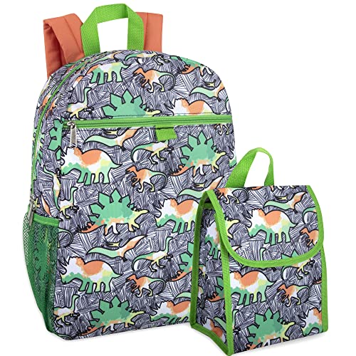 Trail maker Backpack with Lunch Bag for Boys Elementary School, Middle School Backpack Set for Kids