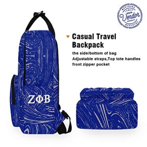 BBGreek Zeta Phi Beta Sorority Paraphernalia - Abstract - Book Bag - Official Vendor