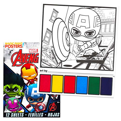 Marvel Avengers Mini Backpack Set ~ 5 Pc Canvas Avengers Superhero 10 Inch Mini Backpack with Stickers, More