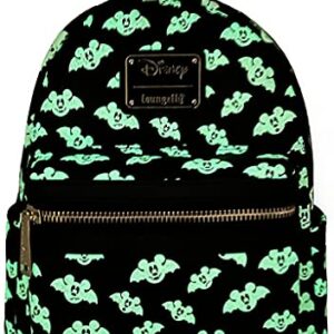 LOUNGEFLY X LASR Exclusive Disney Totally Batty Mickey Bat AOP Mini Backpack