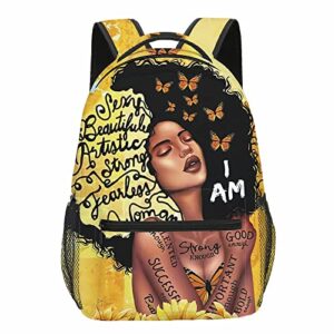 galirvc african art backpack afro bookbag durable laptop bag for girls woman student work travel cycling 17 inch
