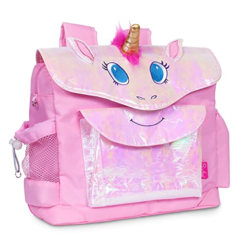 Bixbee Kids Backpack, Pink Unicorn Bookbag for Girls & Boys Ages 5-7 | Daycare, Preschool, Elementary School Bag for Kids | Easy to Carry & Water Resistant