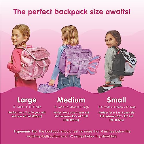 Bixbee Kids Backpack, Pink Unicorn Bookbag for Girls & Boys Ages 5-7 | Daycare, Preschool, Elementary School Bag for Kids | Easy to Carry & Water Resistant