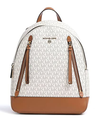 Michael Kors Brooklyn Medium Backpack Vanilla/Acorn One Size