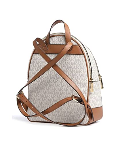 Michael Kors Brooklyn Medium Backpack Vanilla/Acorn One Size