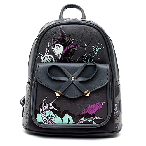 KBNL Villains - Maleficent 11inch Vegan Leather Mini Backpack - A21728,Multicoloured,Medium