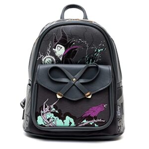 kbnl villains - maleficent 11inch vegan leather mini backpack - a21728,multicoloured,medium
