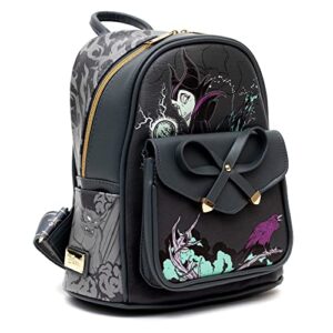 KBNL Villains - Maleficent 11inch Vegan Leather Mini Backpack - A21728,Multicoloured,Medium