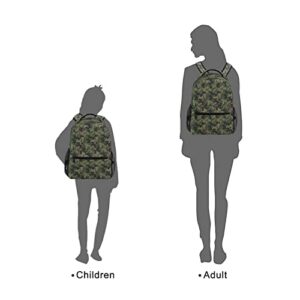 AUUXVA Military Camo Camouflage School Backpack for Kids Boys,Cool Army Laptop Backpack Student College School Bag Bookbag for Primary Junior High School, Casual Travel Camping Hiking Daypack