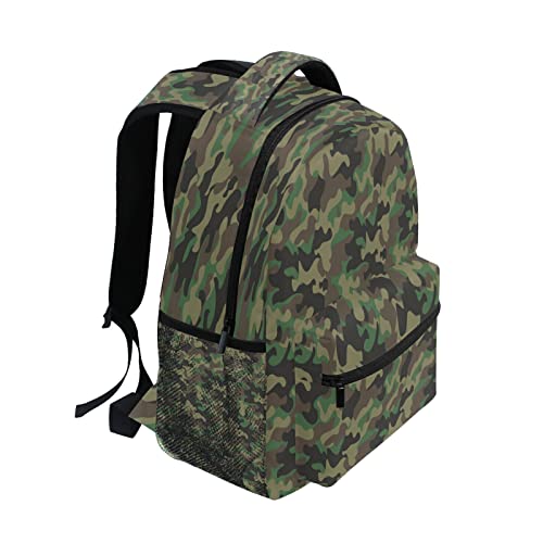 AUUXVA Military Camo Camouflage School Backpack for Kids Boys,Cool Army Laptop Backpack Student College School Bag Bookbag for Primary Junior High School, Casual Travel Camping Hiking Daypack