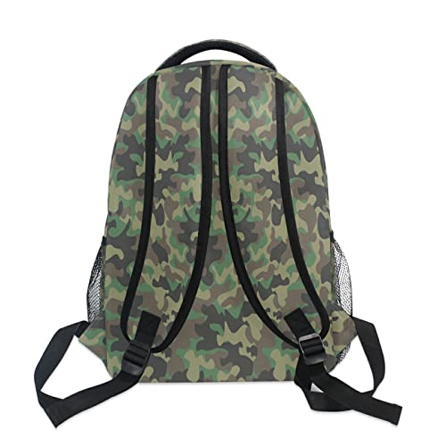 AUUXVA Military Camo Camouflage School Backpack for Kids Boys,Cool Army Laptop Backpack Student College School Bag Bookbag for Primary Junior High School, Casual Travel Camping Hiking Daypack