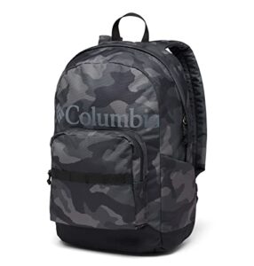 columbia unisex zigzag 22l backpack, black trad camo, one size