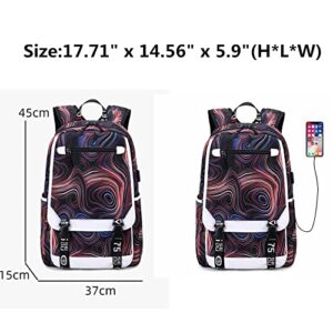 ZHANAO Laptop Backpacks for Student Boys Backpacks for Middle School Bookbag with USB Daypack Travel