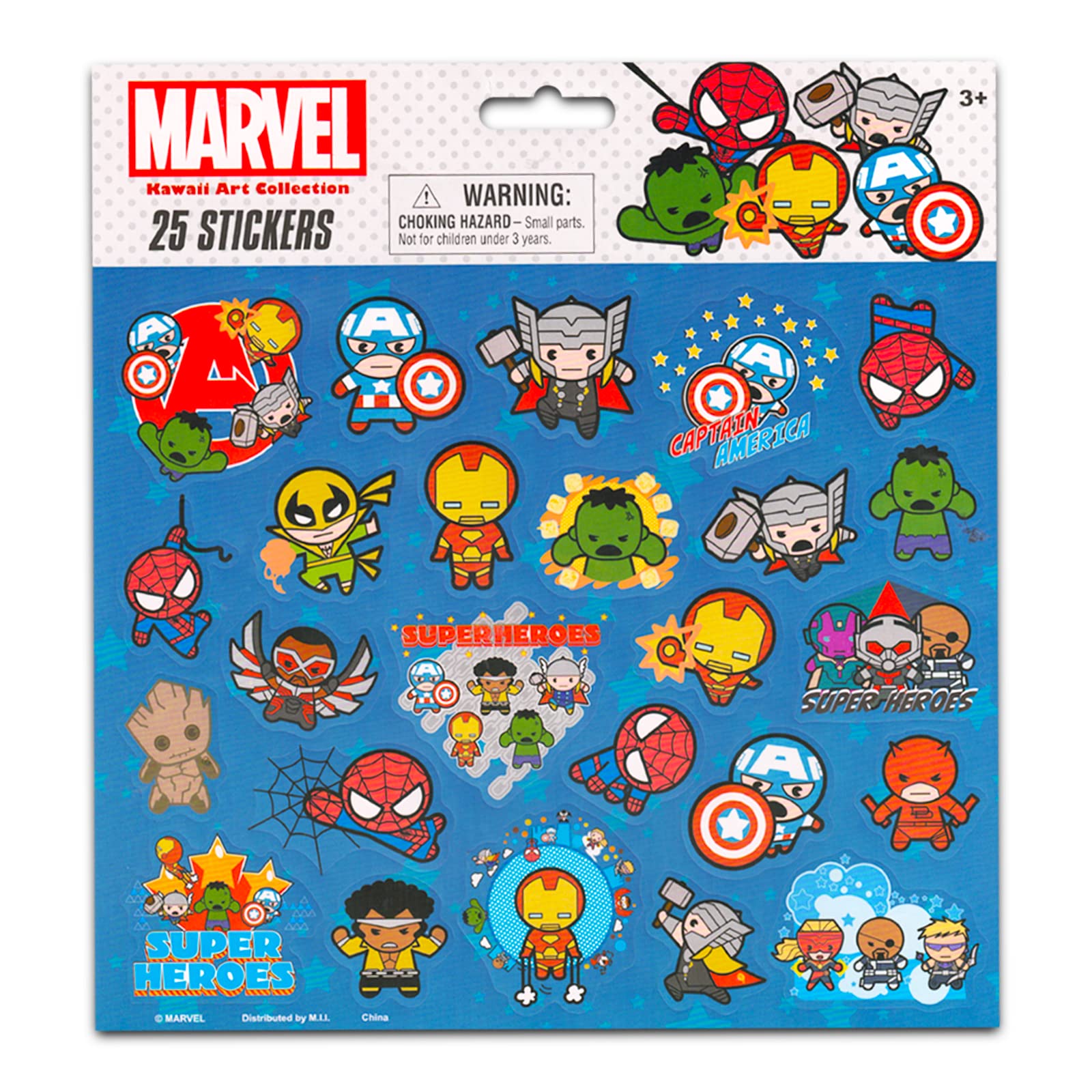 Marvel Avengers Backpack for Kids - Bundle with 16 Inch Avengers Backpack Featuring Iron Man, Captain America, Spiderman and More Plus Spiderman Stickers (Superhero Backpacks)