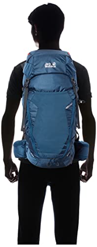 Jack Wolfskin Crosstrail Backpacking Pack, Thunder Blue, 32L