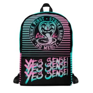 ripple junction cobra kai yes sensei neon backpack officially licensed