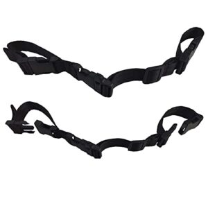 HDHYK 2 Pack Nylon Universal Backpack Chest Strap-3/4 Inch Webbing Chest Belt-AdjustableBackpack Sternum Strap (Black)