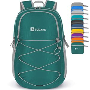 zomake packable backpack 35l:lightweight hiking backpacks - foldable water resistant back pack travel day pack for camping outdoor hiking (olive green)