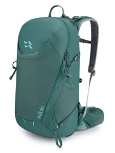 rab womens aeon nd series backpack for hiking and outdoors, aeon nd 25 liter, sagano green