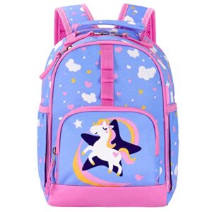 choco mocha toddler backpack for girls 12 inch unicorn backpack for toddler girls backpack small kids backpack with chest strap little girls daycare backpack for 1 2 3 year old bookbag age 1-3 blue