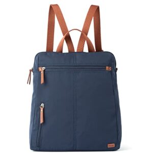 The Sak Women's Recycled Esperato Backpack in Nylon, Spacious Bag with Adjustable Back Strap, Navy II, One Size