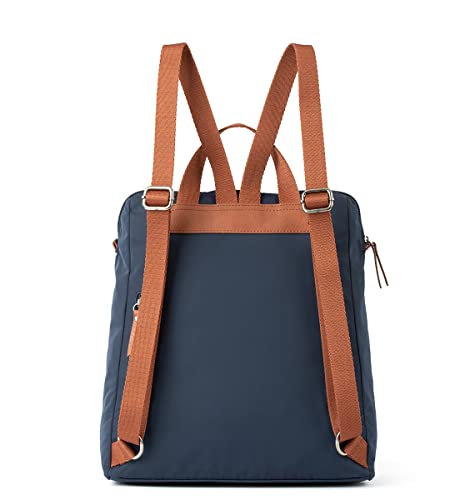 The Sak Women's Recycled Esperato Backpack in Nylon, Spacious Bag with Adjustable Back Strap, Navy II, One Size