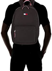 Tommy Hilfiger mens Ardin Backpack, Th Deep Black, One Size US