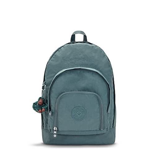 Kipling Women's Harper Backpack, Organize Accessories, Adjustable Padded Straps, Top Carry Handle, Nylon Bag, Light Aloe Tonal, 12.75" L x 16.75" H x 8" D