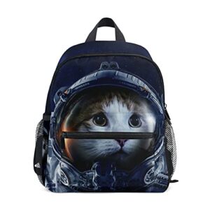 umiriko cute kid's toddler backpack astronaut cat space nasa schoolbag for boys girls,kindergarten children bag preschool bag with chest clip 2021323
