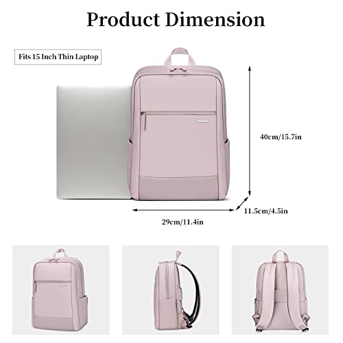 GOLF SUPAGS Laptop Backpack Anti Theft Slim Travel Backpack for Women Water Resistant College Bookbag Fits 15 Inch Thin Notebook