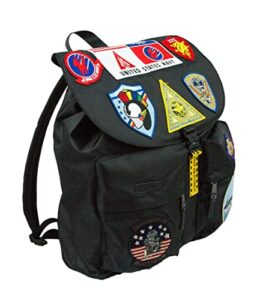 top gun nylon backpack with patches 2.0