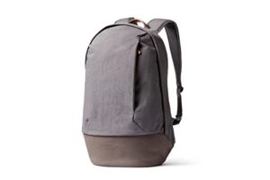 bellroy classic backpack premium (leather panels, fits 15" laptop) - storm grey